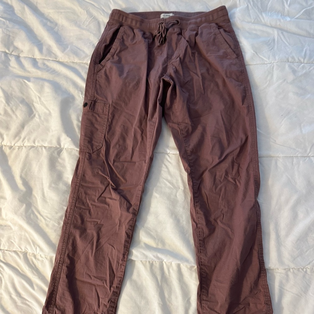 Ll bean ripstop pull on pants